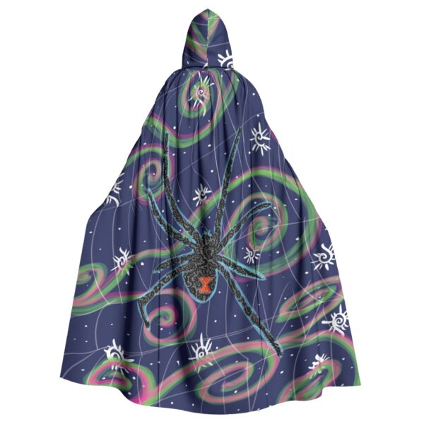 Black Widow All-Over Print Unisex Hooded Cloak - Image 2