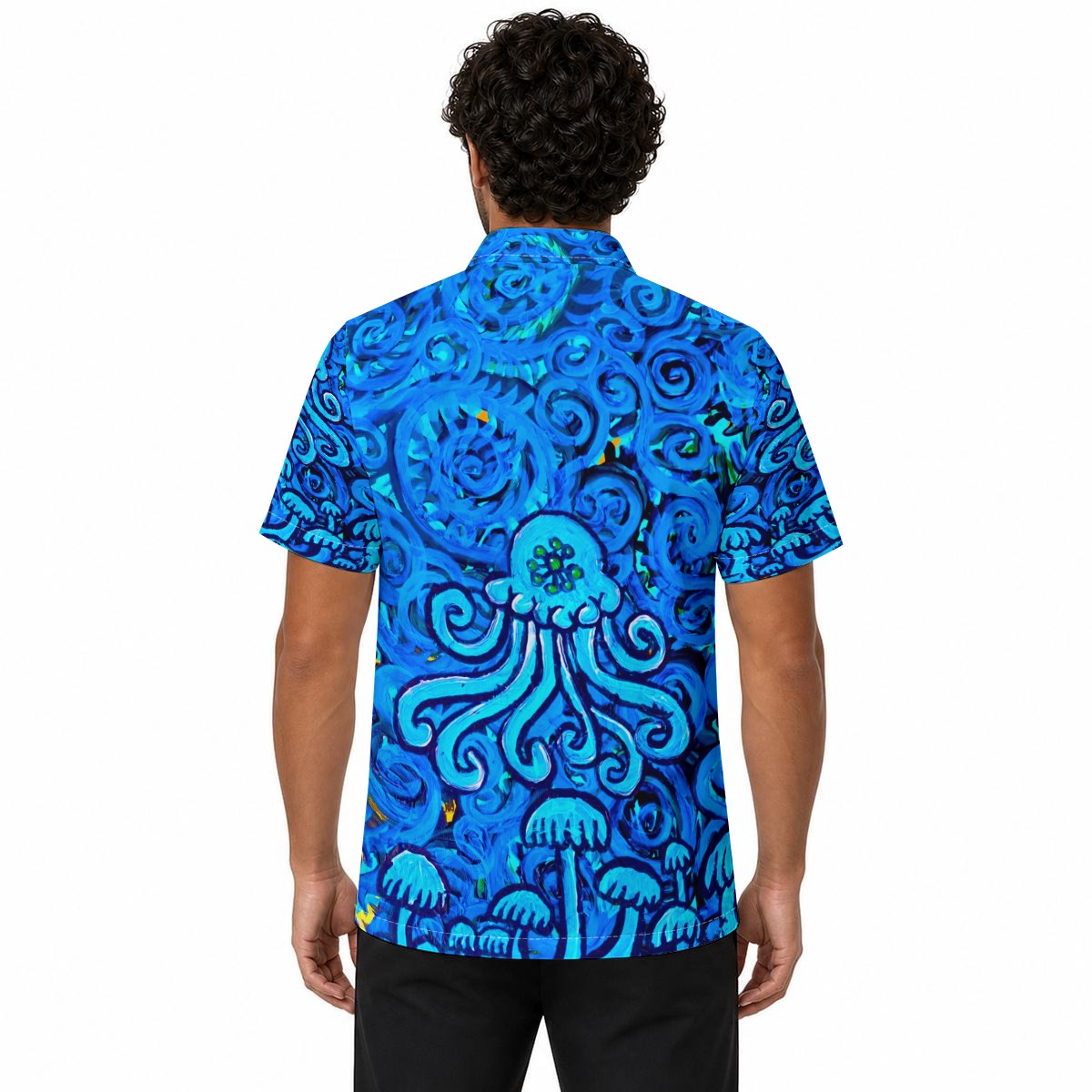 Jelly Shroom All-Over Print Men's Shirt - Image 4