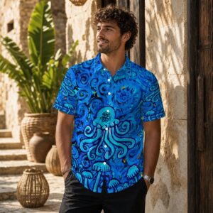 Jelly Shroom All-Over Print Men's Shirt