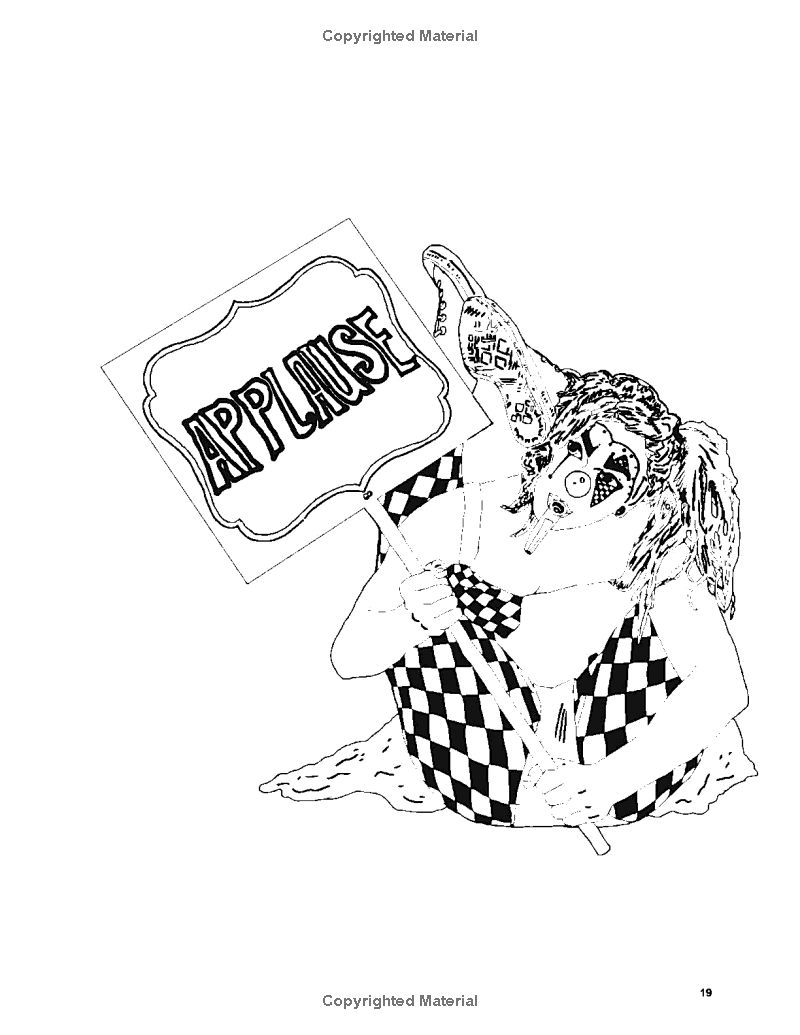 ABC's of Circus Adult Coloring Book - Image 2
