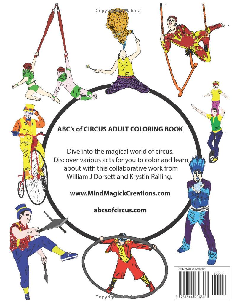 ABC's of Circus Adult Coloring Book - Image 4
