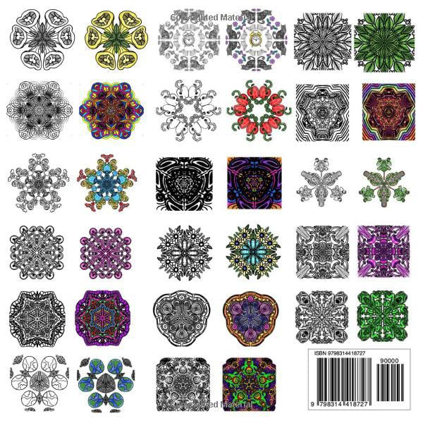 Color Me Psychedelic: Adult Coloring Book back cover