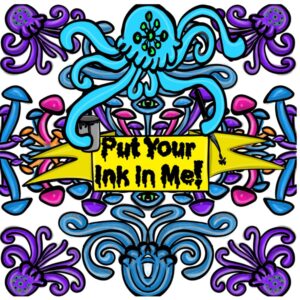 Put Your Ink In Me: Psychedelic Adult Coloring Book Cover