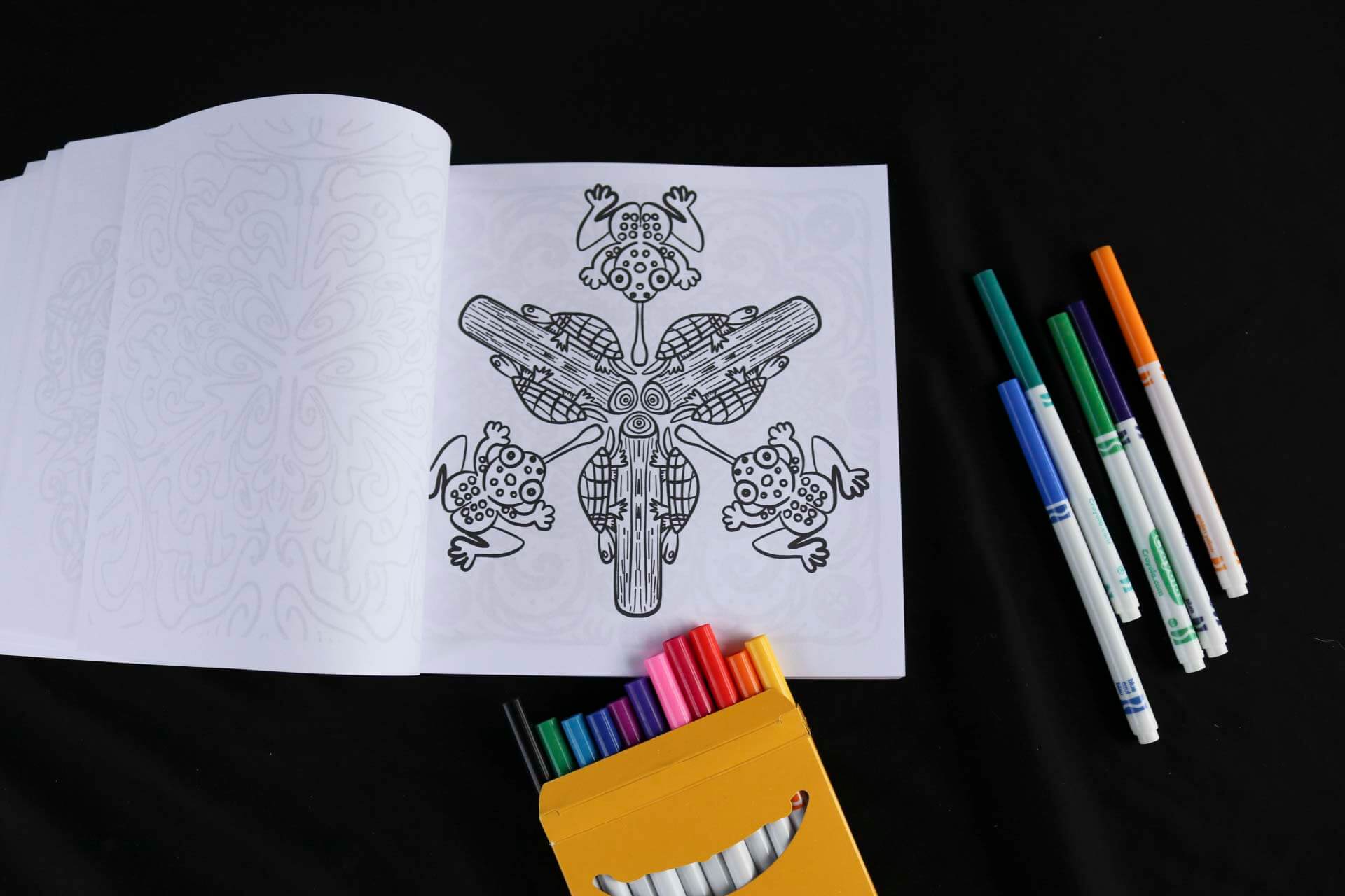Color Me Psychedelic Adult Coloring Book page