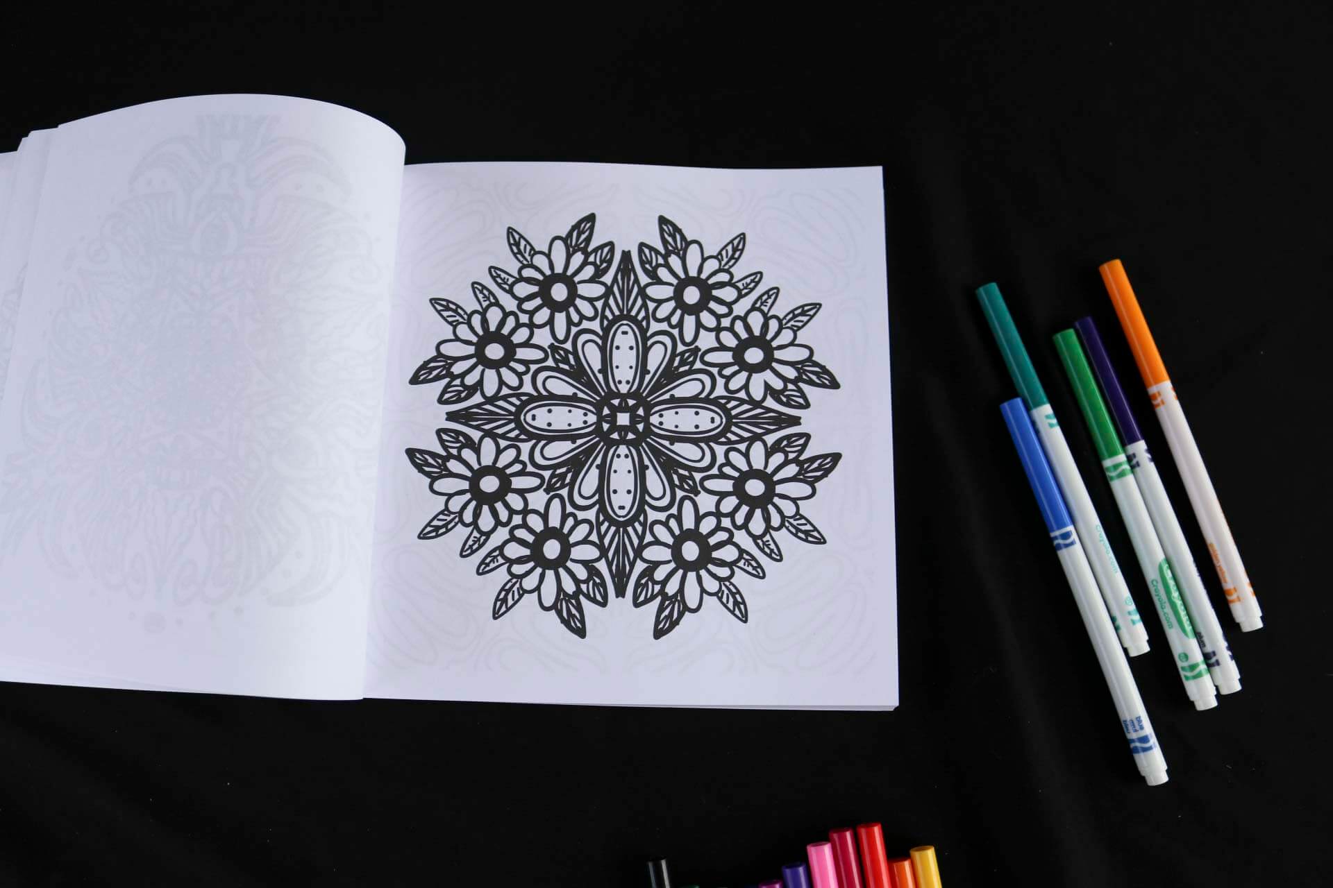 Color Me Psychedelic Adult Coloring Book page