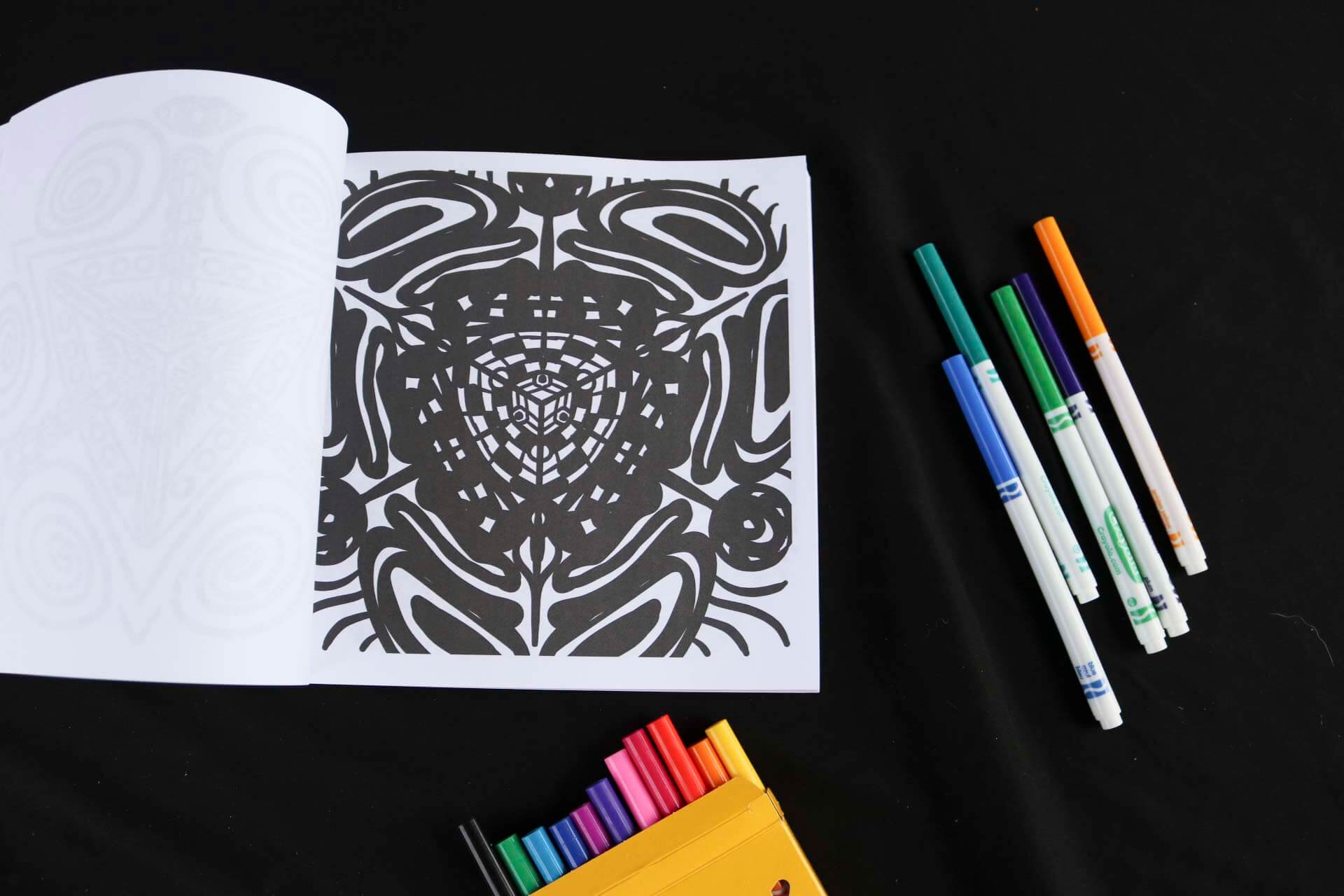 Color Me Psychedelic Adult Coloring Book page