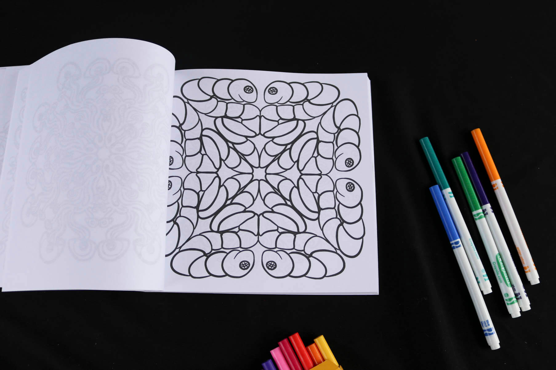 Color Me Psychedelic Adult Coloring Book page