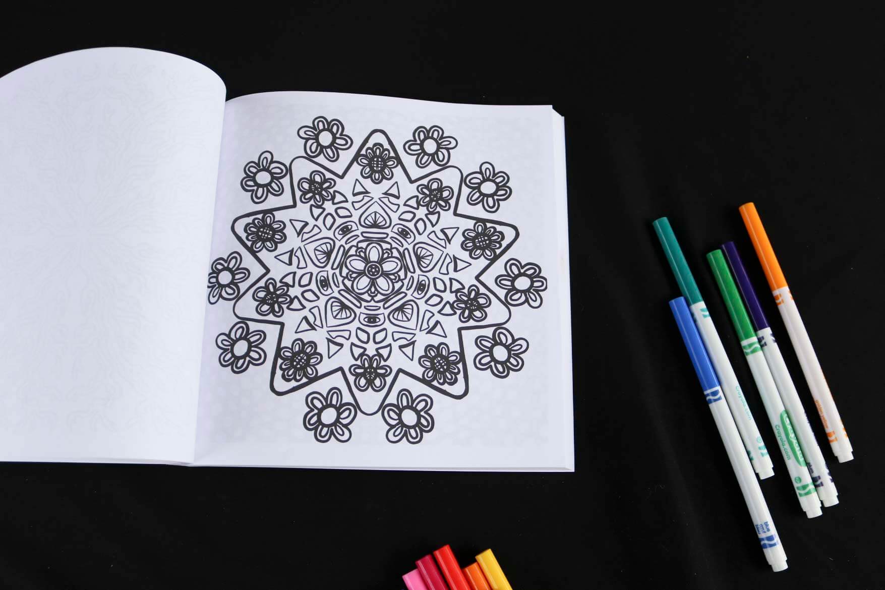 Color Me Psychedelic Adult Coloring Book page