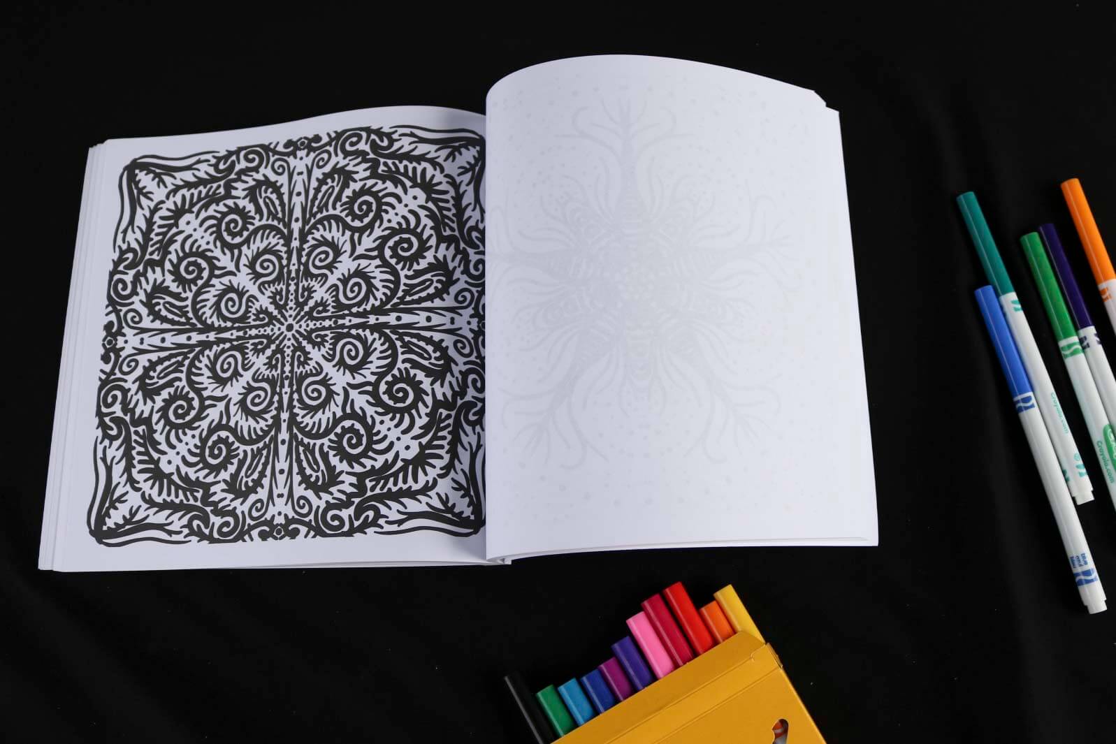 Color Me Psychedelic Adult Coloring Book page
