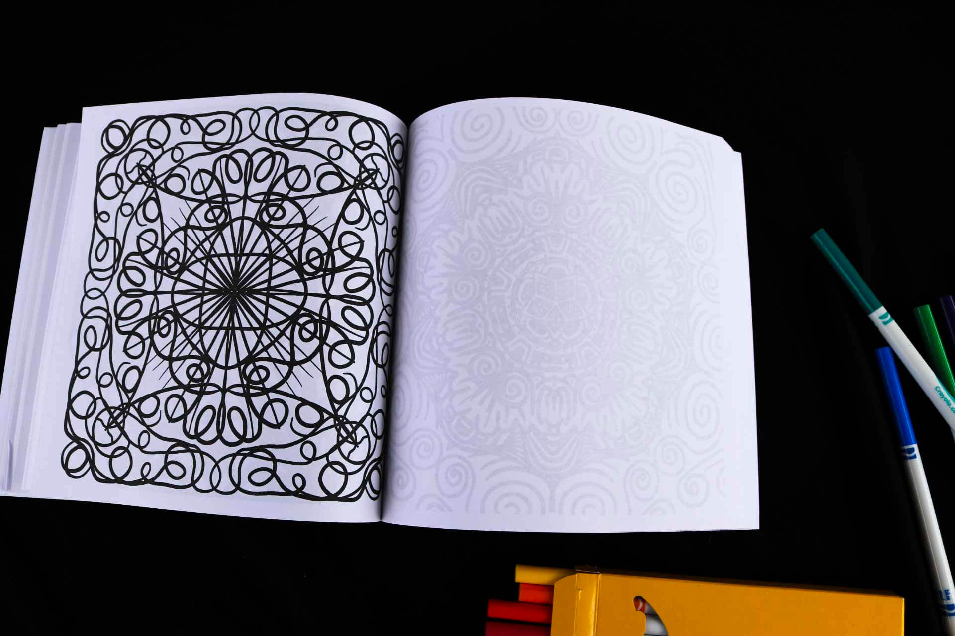 Enter the 4th Dimension Psychedelic Adult Coloring Book page