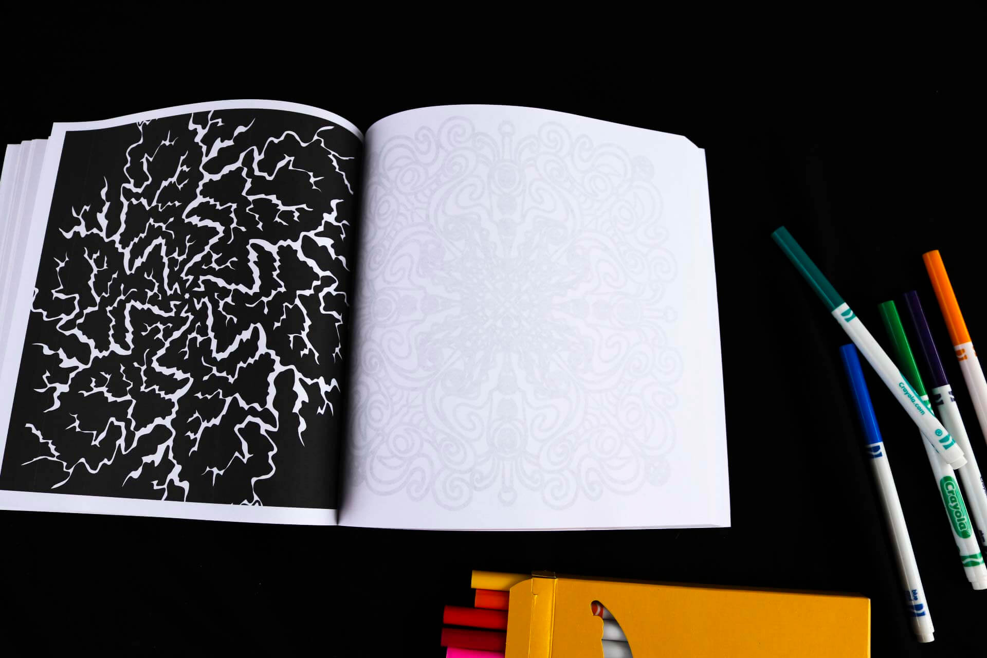 Enter the 4th Dimension Psychedelic Adult Coloring Book page