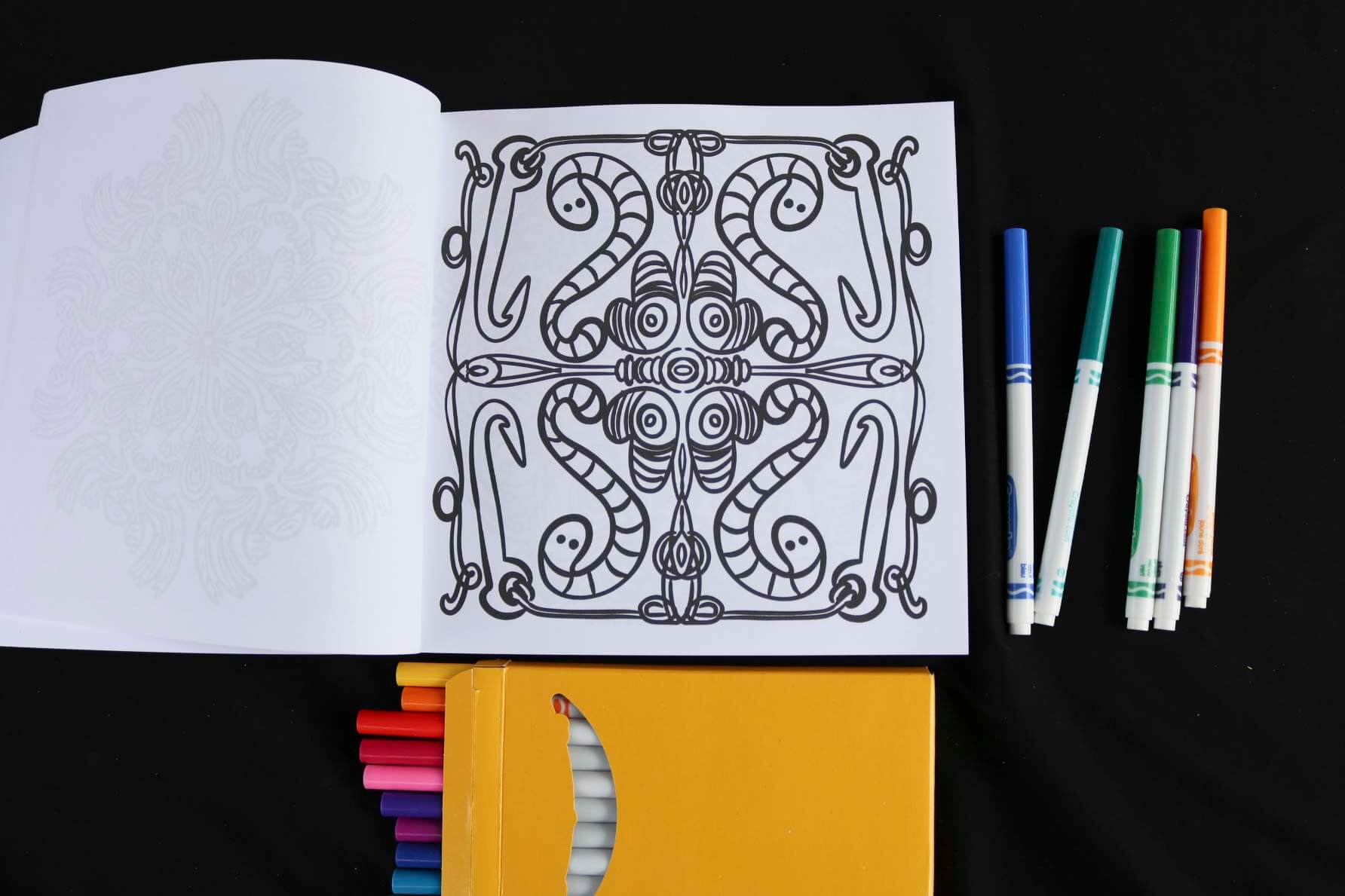 Nightmares and Dreamscapes Adult Coloring Book page