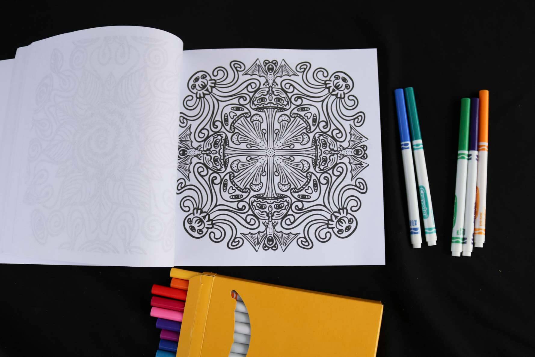 Nightmares and Dreamscapes Adult Coloring Book page