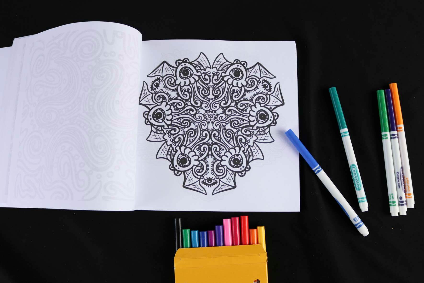 Nightmares and Dreamscapes Adult Coloring Book page