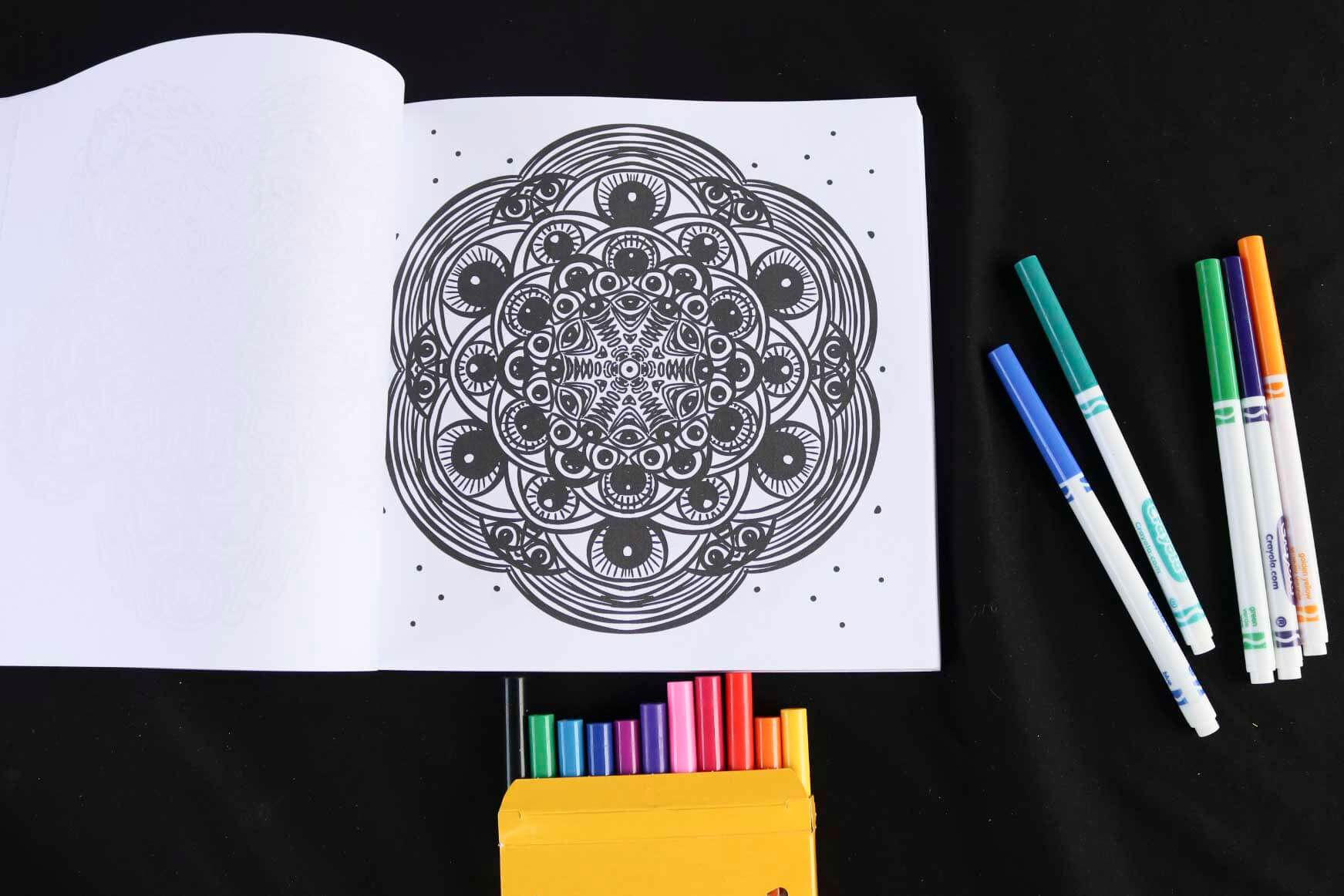 Nightmares and Dreamscapes Adult Coloring Book page