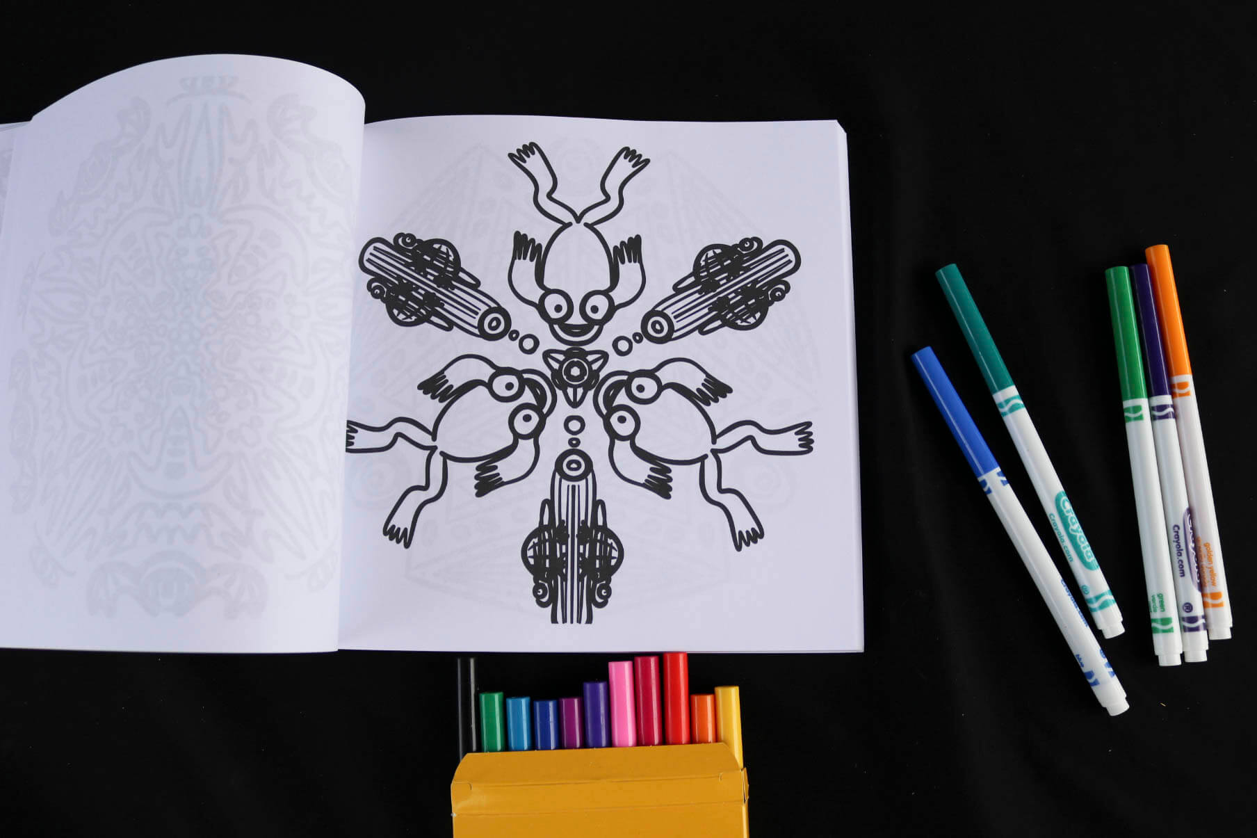 Nightmares and Dreamscapes Adult Coloring Book page