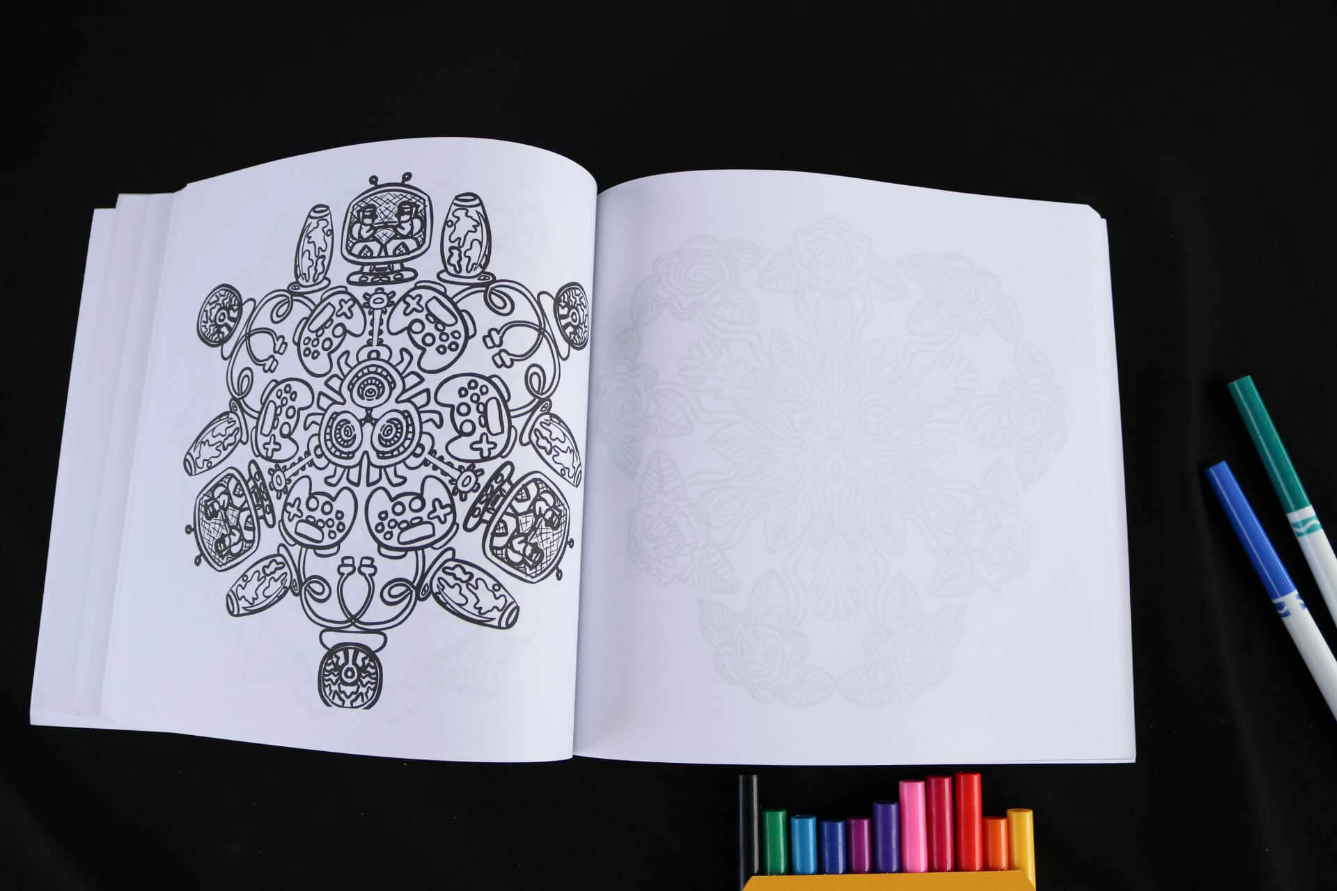 Nightmares and Dreamscapes Adult Coloring Book page