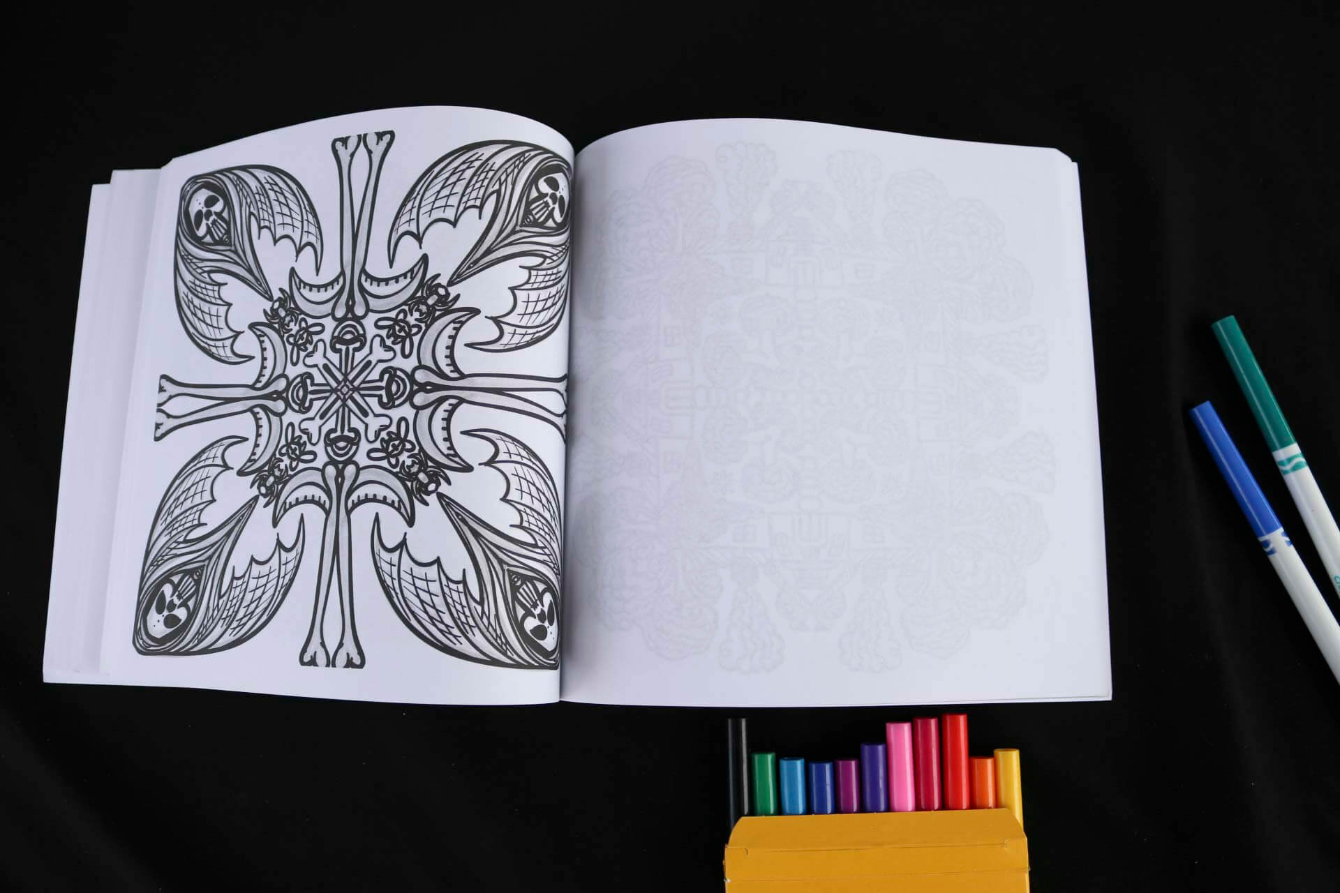 Nightmares and Dreamscapes Adult Coloring Book page