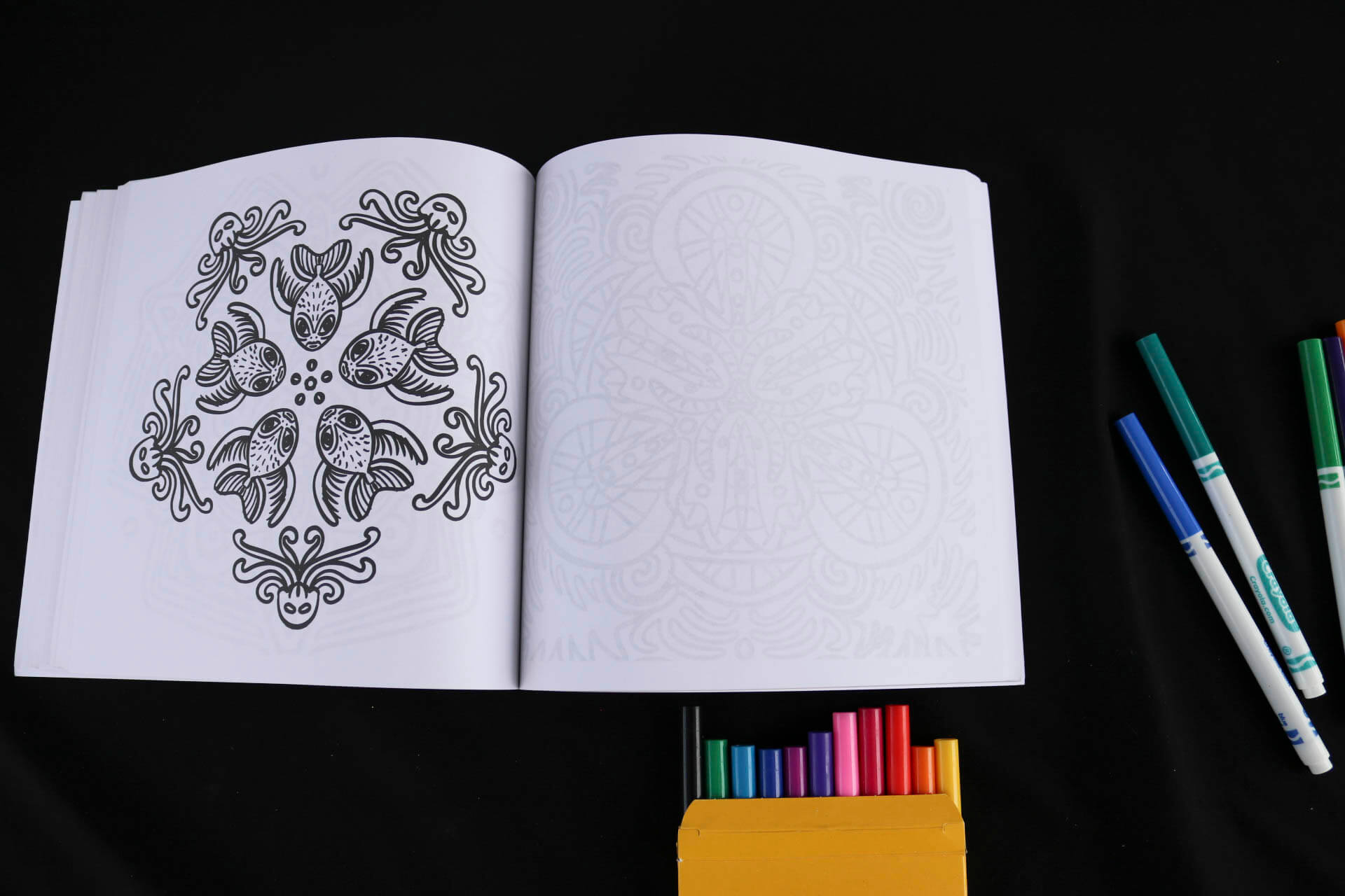 Nightmares and Dreamscapes Adult Coloring Book page