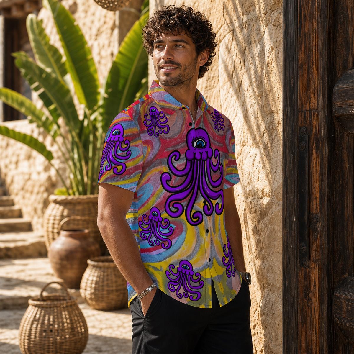 Legend of the Jelly Shroom All-Over Print Men's Shirt - Image 2