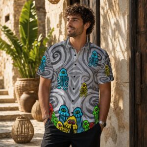 Mushroom Jellies Live All-Over Print Men's Shirt