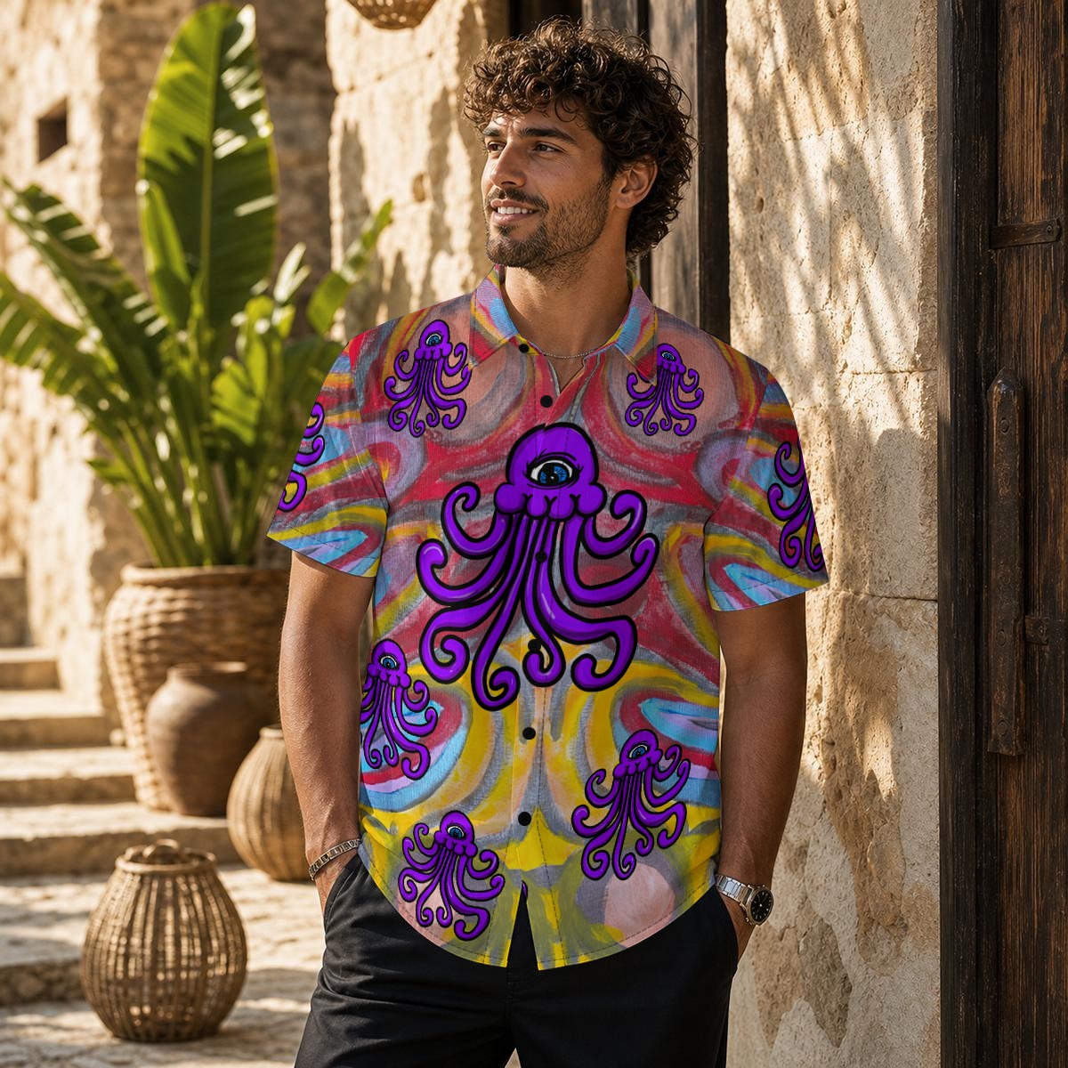 Legend of the Jelly Shroom All-Over Print Men's Shirt