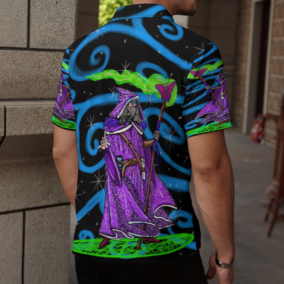 the wizard and the butterfly All-Over Print Men's Shirt - Image 2