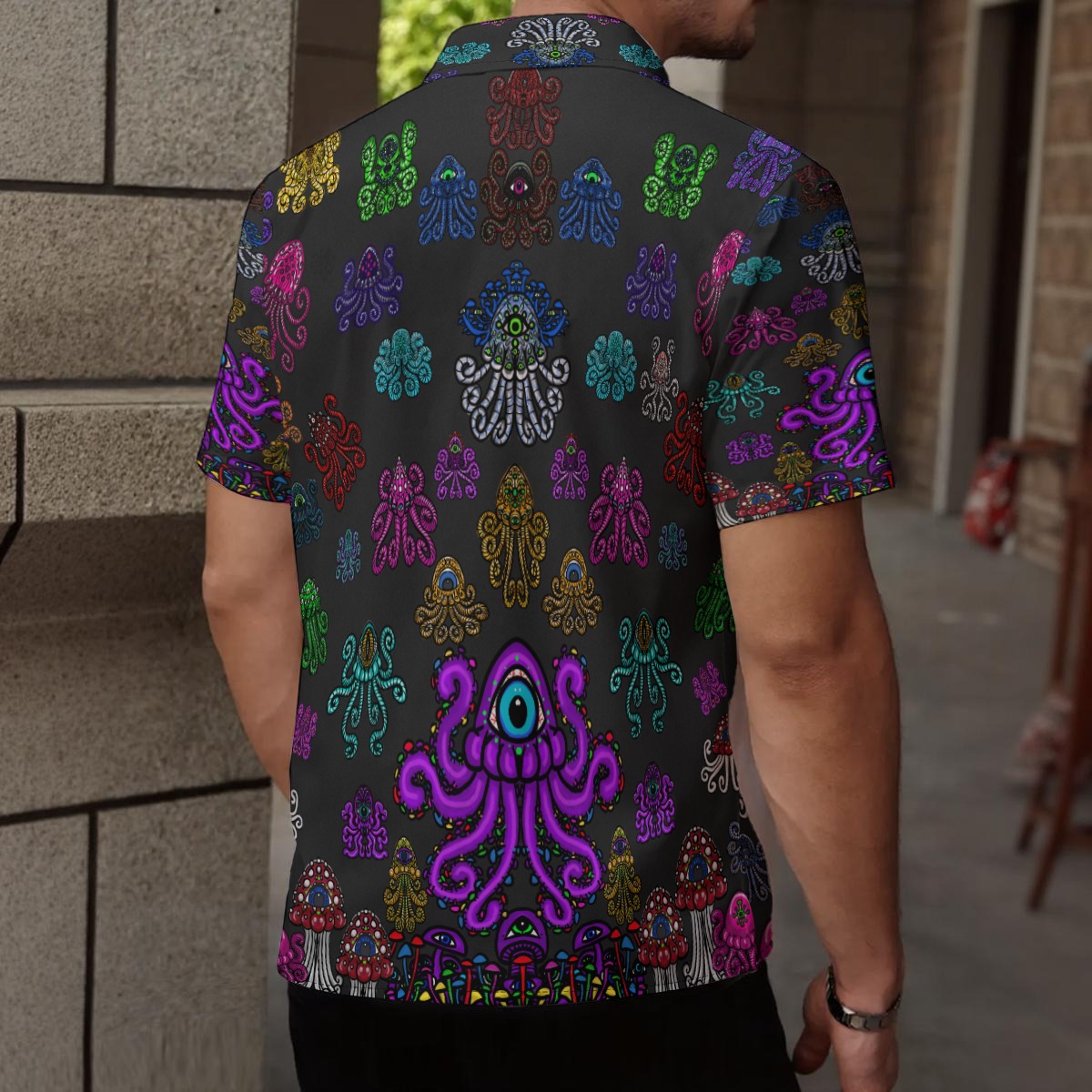 Hive of the Jelly Shrooms All-Over Print Men's Shirt - Image 2