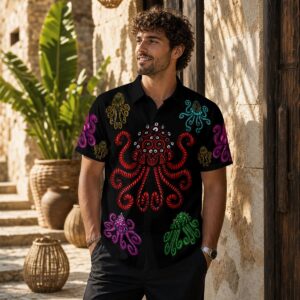 Jelly Shrooms Evolved All-Over Print Men's Shirt